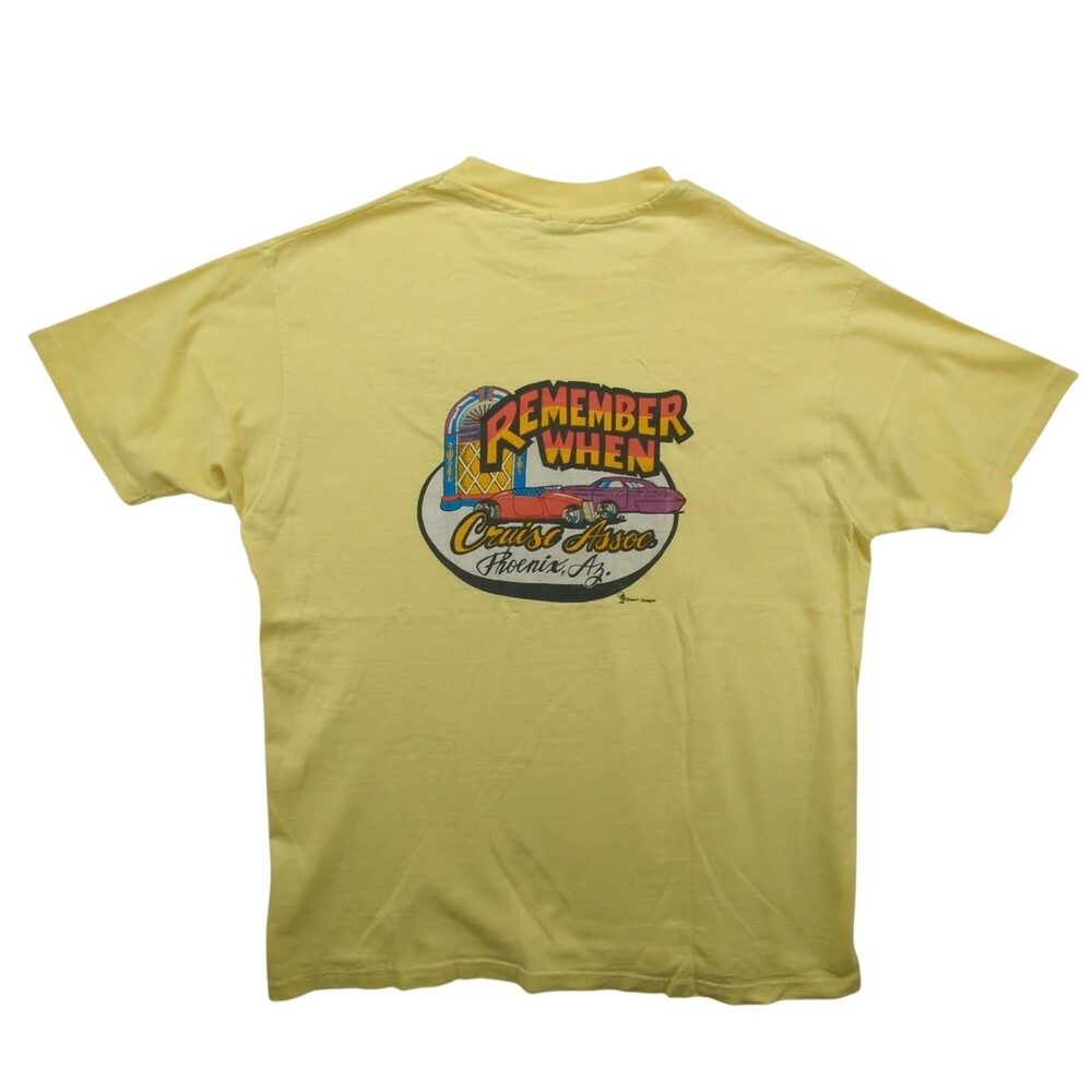 Vintage Remember When Cruise Assoc Shirt Mens XL Phoenix AZ Hot Rod Cars USA 80s